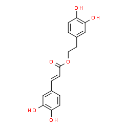 ChemSpider 2D Image | 2-(3,4-Dihydroxyphenyl)ethyl (2E)-3-(3,4-dihydroxyphenyl)acrylate | C17H16O6