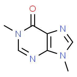 ChemSpider 2D Image | 1,9-dimethylhypoxanthine | C7H8N4O
