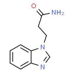 ChemSpider 2D Image | 3-(1H-Benzimidazol-1-yl)propanamide | C10H11N3O