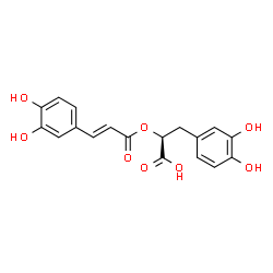 ChemSpider 2D Image | (S)-(-)-Rosmarinic acid | C18H16O8