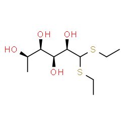 ChemSpider 2D Image | (2R,3S,4R,5R)-1,1-Bis(ethylsulfanyl)-2,3,4,5-hexanetetrol | C10H22O4S2