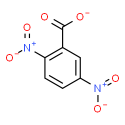 ChemSpider 2D Image | 2,5-Dinitrobenzoate | C7H3N2O6
