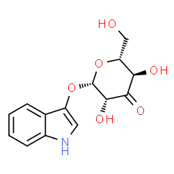 ChemSpider 2D Image | 1H-Indol-3-yl beta-D-arabino-hexopyranosid-3-ulose | C14H15NO6