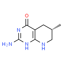 ChemSpider 2D Image | (6S)-2-Amino-6-methyl-5,6,7,8-tetrahydropyrido[2,3-d]pyrimidin-4(1H)-one | C8H12N4O