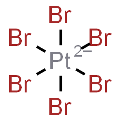 ChemSpider 2D Image | Hexabromoplatinate(2-) | Br6Pt