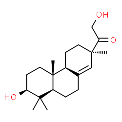 ChemSpider 2D Image | (3beta)-3,16-Dihydroxypimar-8(14)-en-15-one | C20H32O3