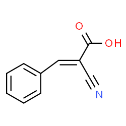 ChemSpider 2D Image | (2E)-2-Cyano-3-phenylacrylic acid | C10H7NO2