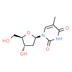 ChemSpider 2D Image | Thymidine | C10H14N2O5
