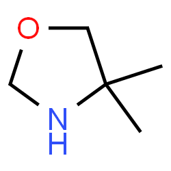 ChemSpider 2D Image | 4,4-Dimethyloxazolidine | C5H11NO