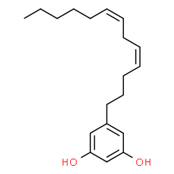 ChemSpider 2D Image | (Z,Z)-5-(Trideca-4,7-dienyl)resorcinol | C19H28O2