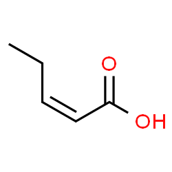 ChemSpider 2D Image | (2Z)-2-Pentenoic acid | C5H8O2