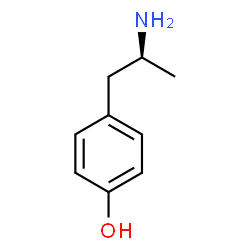ChemSpider 2D Image | 4-HYDROXY-DEXTROAMPHETAMINE | C9H13NO