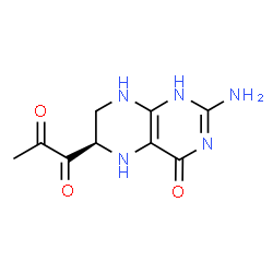 ChemSpider 2D Image | 1-[(6R)-2-Amino-4-oxo-1,4,5,6,7,8-hexahydro-6-pteridinyl]-1,2-propanedione | C9H11N5O3