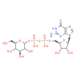 ChemSpider 2D Image | GDP-glucose | C16H25N5O16P2