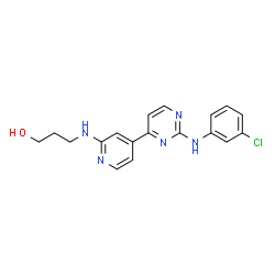 ChemSpider 2D Image | CGP-60474 | C18H18ClN5O