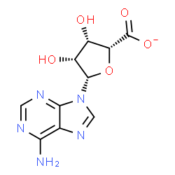 ChemSpider 2D Image | 9-(beta-L-Lyxofuranosyluronosyl)-9H-purin-6-amine | C10H10N5O5