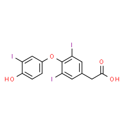 ChemSpider 2D Image | Tiratricol | C14H9I3O4