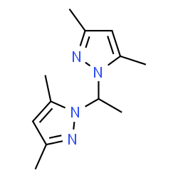 ChemSpider 2D Image | 1,1'-(1,1-Ethanediyl)bis(3,5-dimethyl-1H-pyrazole) | C12H18N4