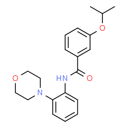 ChemSpider 2D Image | 3-Isopropoxy-N-[2-(4-morpholinyl)phenyl]benzamide | C20H24N2O3