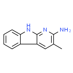 ChemSpider 2D Image | 3-Methyl-1H-pyrido[2,3-b]indol-2-amine | C12H11N3