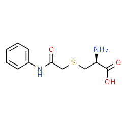 ChemSpider 2D Image | S-(2-Anilino-2-oxoethyl)-D-cysteine | C11H14N2O3S