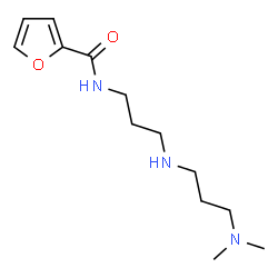 ChemSpider 2D Image | N-(3-{[3-(Dimethylamino)propyl]amino}propyl)-2-furamide | C13H23N3O2