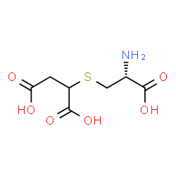 ChemSpider 2D Image | 2-{[(2R)-2-Amino-2-carboxyethyl]sulfanyl}succinic acid | C7H11NO6S
