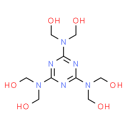 ChemSpider 2D Image | Hexamethylolmelamine | C9H18N6O6