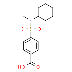 ChemSpider 2D Image | 4-[Cyclohexyl(methyl)sulfamoyl]benzoic acid | C14H19NO4S