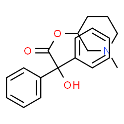 ChemSpider 2D Image | N-methyl-3-piperidyl benzilate | C20H23NO3