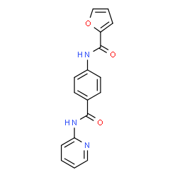 ChemSpider 2D Image | N-[4-(2-Pyridinylcarbamoyl)phenyl]-2-furamide | C17H13N3O3