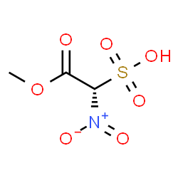 ChemSpider 2D Image | (1S)-2-Methoxy-1-nitro-2-oxoethanesulfonic acid | C3H5NO7S