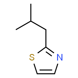 ChemSpider 2D Image | 2-Isobutylthiazole | C7H11NS
