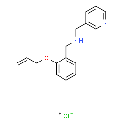 ChemSpider 2D Image | {[2-(PROP-2-EN-1-YLOXY)PHENYL]METHYL}(PYRIDIN-3-YLMETHYL)AMINE HYDROCHLORIDE | C16H19ClN2O