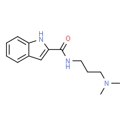 ChemSpider 2D Image | N-[3-(Dimethylamino)propyl]-1H-indole-2-carboxamide | C14H19N3O