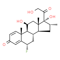 ChemSpider 2D Image | paramethasone | C22H29FO5