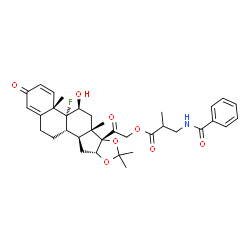 ChemSpider 2D Image | Triamcinolone Benetonide | C35H42FNO8