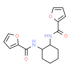 ChemSpider 2D Image | N,N'-1,2-Cyclohexanediyldi(2-furamide) | C16H18N2O4