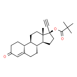 ChemSpider 2D Image | (17alpha)-3-Oxo-19-norpregn-4-en-20-yn-17-yl pivalate | C25H34O3