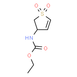 ChemSpider 2D Image | Ethyl (1,1-dioxido-2,3-dihydro-3-thiophenyl)carbamate | C7H11NO4S