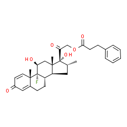 ChemSpider 2D Image | DEXAMETHASONE PHENYLPROPIONATE | C31H37FO6