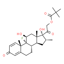 ChemSpider 2D Image | dexamethasone pivalate | C27H37FO6