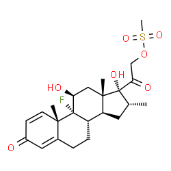 ChemSpider 2D Image | Dexamethasone 21-mesylate | C23H31FO7S