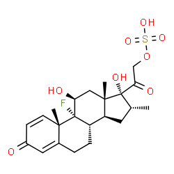 ChemSpider 2D Image | Dexamethasone 21-sulfate | C22H29FO8S