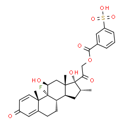 ChemSpider 2D Image | DEXAMETHASONE METASULFOBENZOATE | C29H33FO9S