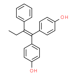 ChemSpider 2D Image | 4,4'-(2-Phenyl-1-butene-1,1-diyl)diphenol | C22H20O2