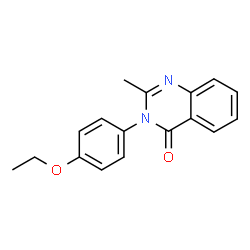 ChemSpider 2D Image | 3-(4-Ethoxyphenyl)-2-methyl-4(3H)-quinazolinone | C17H16N2O2