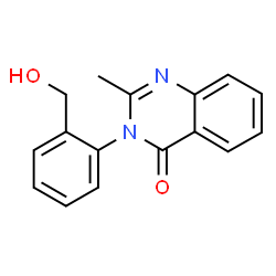 ChemSpider 2D Image | 3-[2-(hydroxymethyl)phenyl]-2-methylquinazolin-4-one | C16H14N2O2