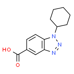 ChemSpider 2D Image | 1-Cyclohexyl-1H-benzotriazole-5-carboxylic acid | C13H15N3O2