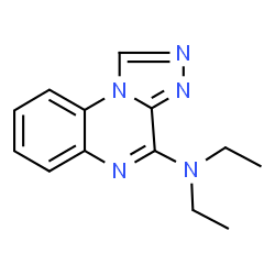 ChemSpider 2D Image | N,N-Diethyl[1,2,4]triazolo[4,3-a]quinoxalin-4-amine | C13H15N5